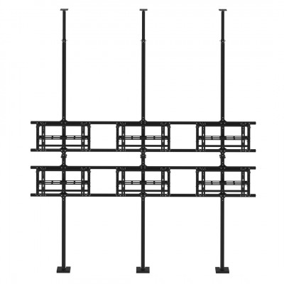 Каркас распорный для видеостены 3x2, полного выдвижения push-out. TEGAR WMS-FC-PO-3x2