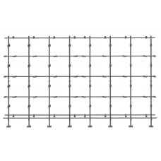 Каркас напольный для светодиодного экрана 7500х4000 мм. TEGAR LED-FRAME-F 7500х4000