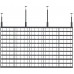 Каркас потолочный для светодиодного экрана 6000х3375мм. TEGAR LED-FRAME-C 6000x3375