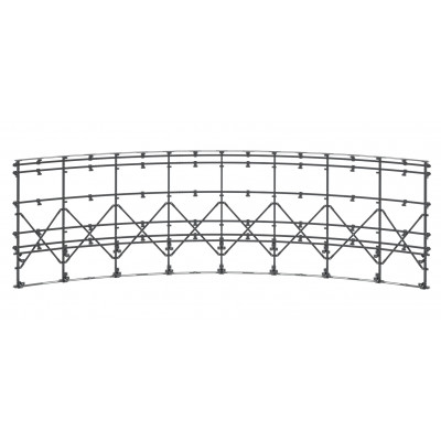 Каркас напольный для светодиодного экрана, радиусный, 16х6 кабинетов. TEGAR LED-FRAME-F-ARC 16х6