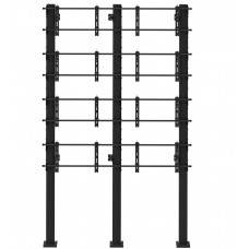 Каркас напольно-настенный для видеостены 2x4, откидного типа. TEGAR WMS-FW-IT-2x4
