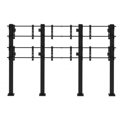 Каркас напольно-настенный для видеостены 3x2, откидного типа. TEGAR WMS-FW-IT-3x2