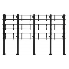 Каркас напольно-настенный для видеостены 4x3, откидного типа. TEGAR WMS-FW-IT-4x3
