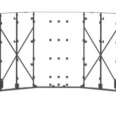 Каркас настенный для светодиодной видеостены 16х8. TEGAR LED-FRAME-W 16x8