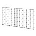 Каркас настенный для светодиодной видеостены 9500x5000мм. TEGAR LED-FRAME-W 9500x5000
