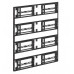 Каркас настенный для видеостены 2x4, полного выдвижения push-out. TEGAR WMS-W-PO-2x4