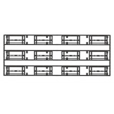 Каркас настенный для видеостены 4x3, полного выдвижения push-out. TEGAR WMS-W-PO-4x3