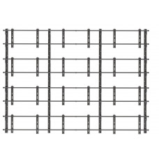 Каркас настенный для видеостены 3x4, откидного типа. TEGAR WMS-W-IT-3x4