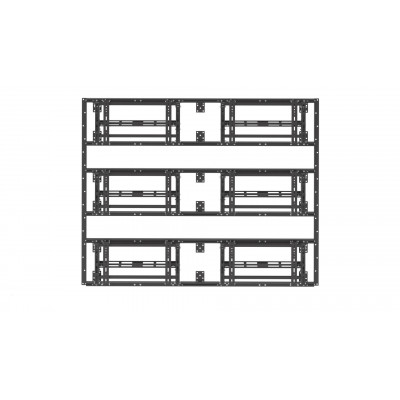 Каркас настенный для видеостены 2x3, полного выдвижения push-out. TEGAR WMS-W-PO-2x3